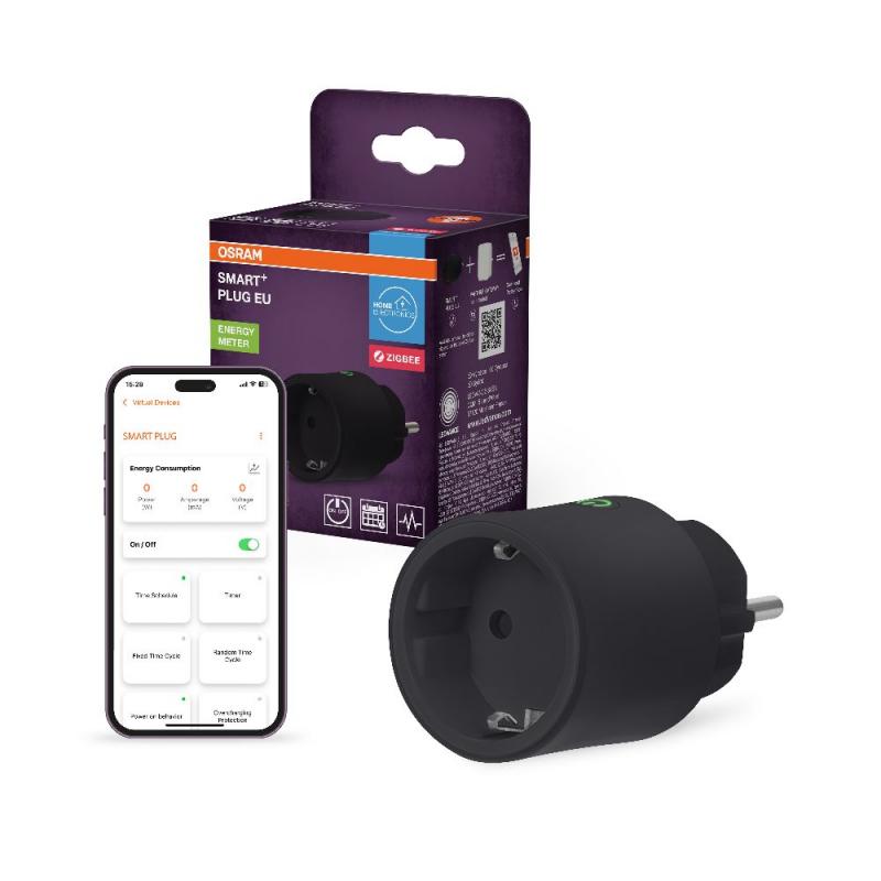 OSRAM SMART+ Zigbee Steckdose für Innen in schwarz