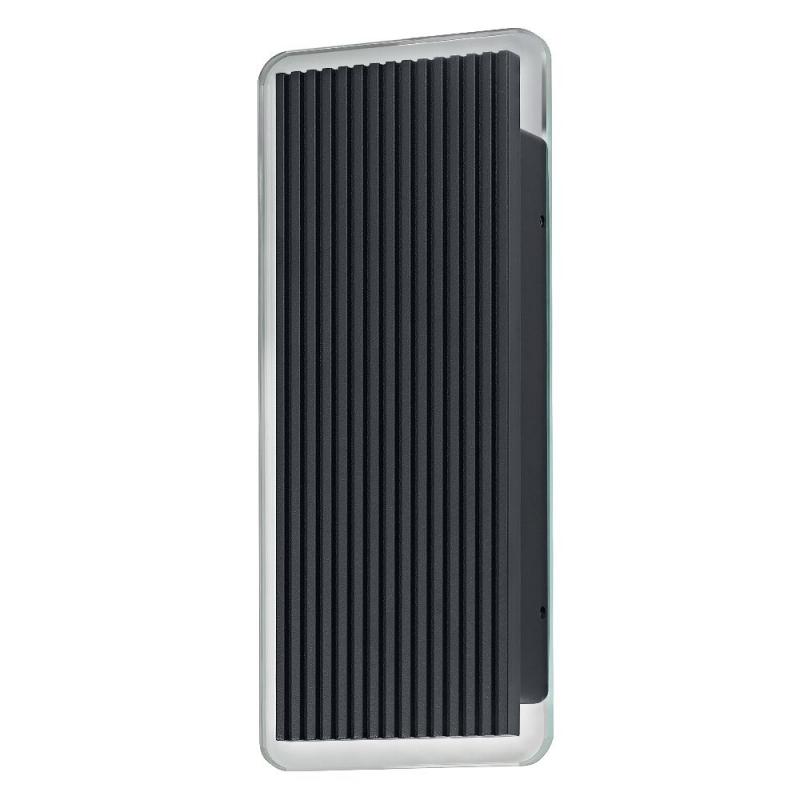 OSRAM ENDURA Style Striped Brick Wandleuchte Up Down 6W IP54 Dunkelgrau