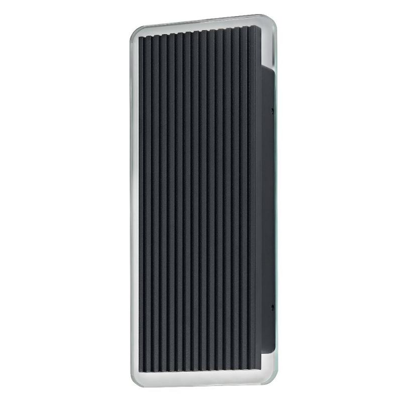 OSRAM ENDURA Style Striped Brick Wandleuchte Up Down 6W IP54 Dunkelgrau