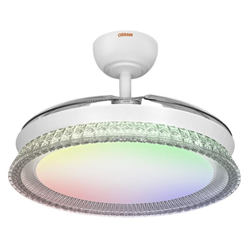 OSRAM Ceiling Fan Cierzo 1220 mm 60W CCT RGB Deckenventilator mit LED-Licht und Fernbedienung