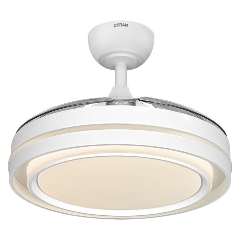 OSRAM Ceiling Fan Poniente 1060 mm 66W CCT Deckenventilator mit LED-Licht und Fernbedienung