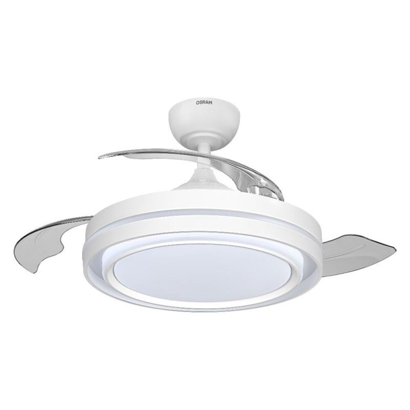 OSRAM Ceiling Fan Poniente 1060 mm 66W CCT Deckenventilator mit LED-Licht und Fernbedienung