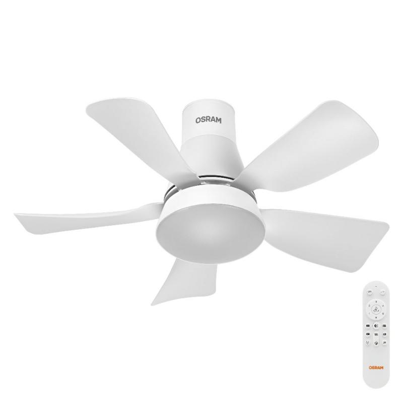 OSRAM Ceiling Fan Leste Deckenventilator mit Licht 21W CCT Weiß