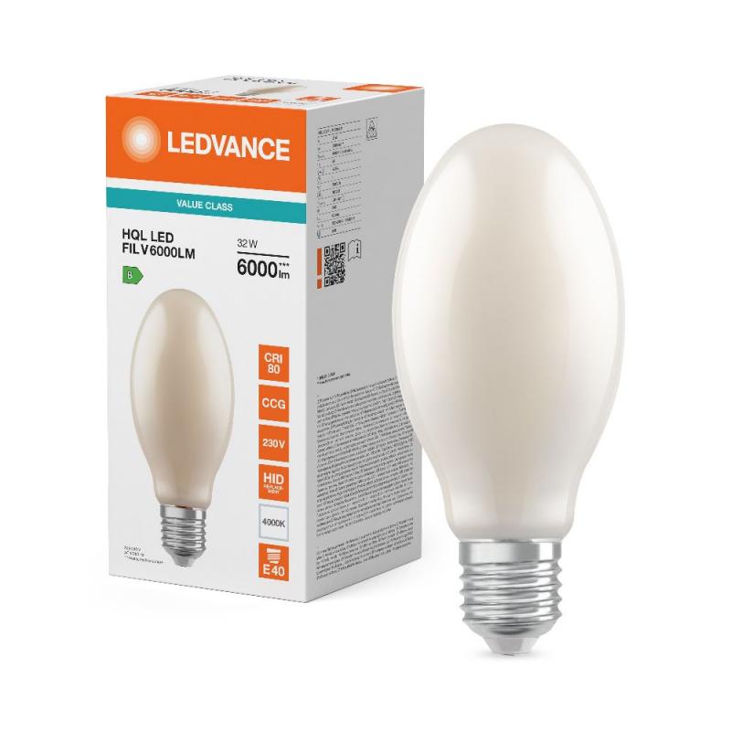 Ledvance E40 HQL LED Straßenlampe VALUE 6000LM 32W 840