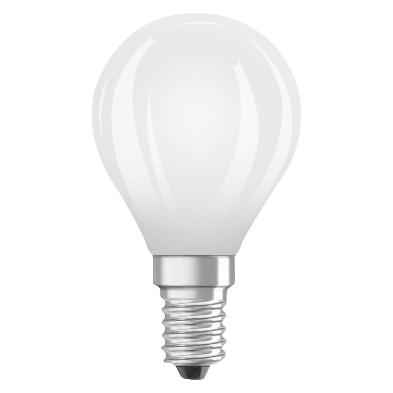 6er OSRAM E14 LED Lampe Classic matt 2,2W wie 40W warmweißes Licht 2700K - Energy efficiency class A