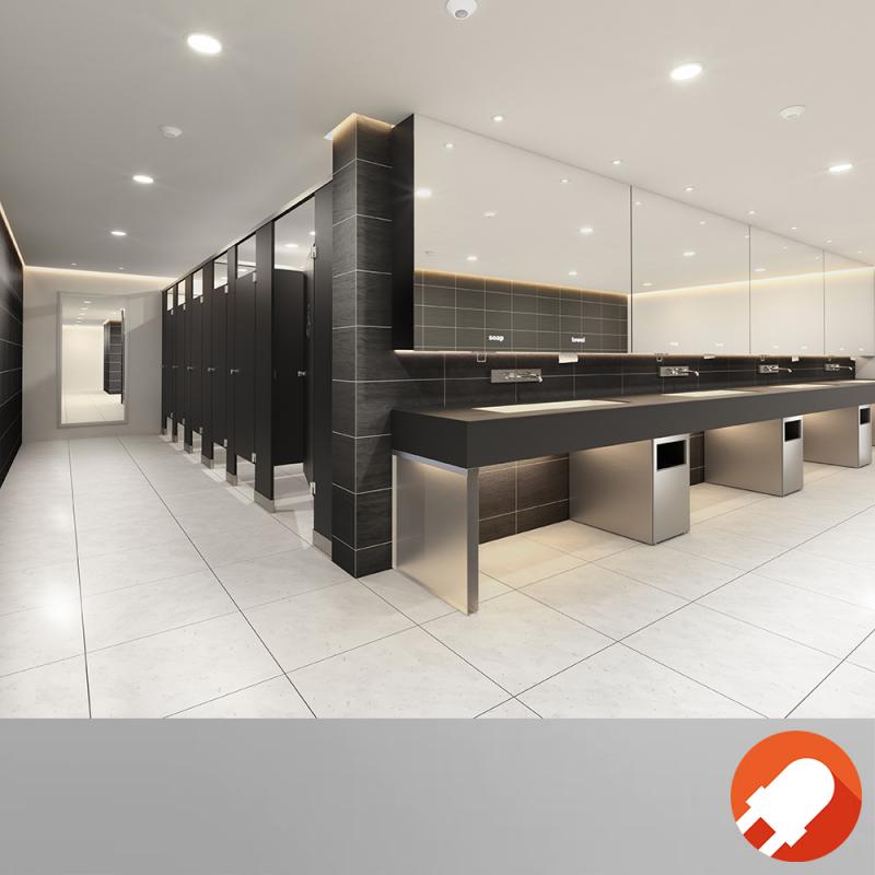 LEDVANCE LED Einbauleuchte 24W 4000K 2760lm IP44 Weiß Einbaud. 200 mm