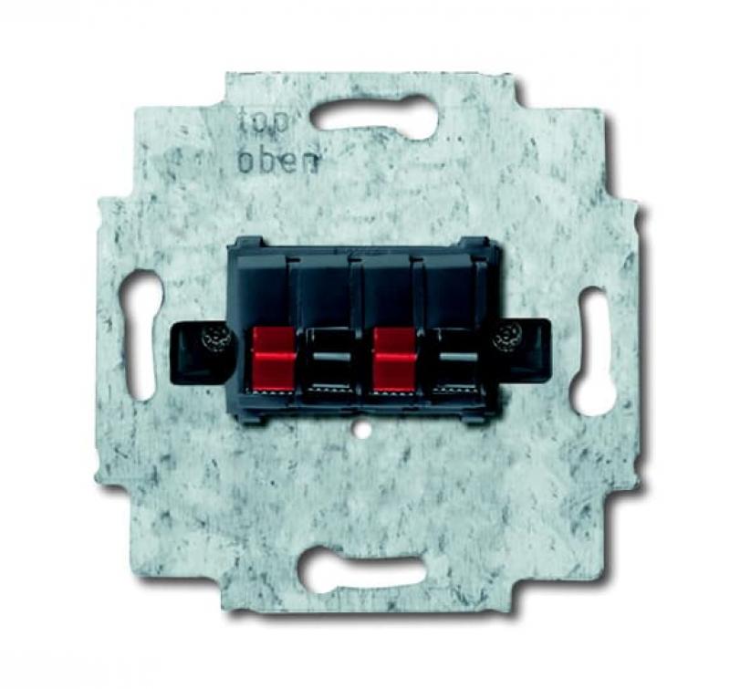 Busch-Jaeger 0248/05-101 Stereo-Lautsprecher-Anschlussdose Mit Steckklemmen