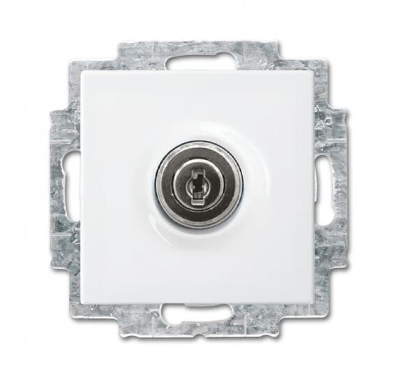 Busch-Jaeger 20 EUKBSL-914 SCHUKO® Steckdosen-Einsatz mit Klappdeckel und Schloss