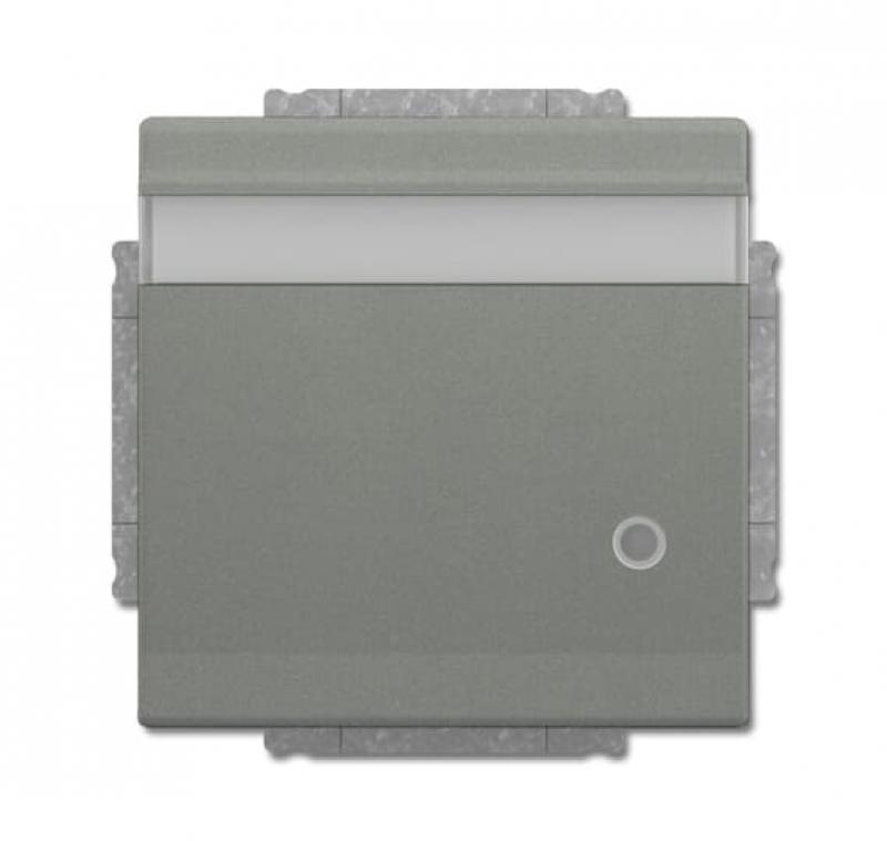 Busch-Jaeger 20 EUKNBL-803 SCHUKO® Steckdosen-Einsatz mit Klappdeckel Beschriftungsfeld und LED Kontrolllicht