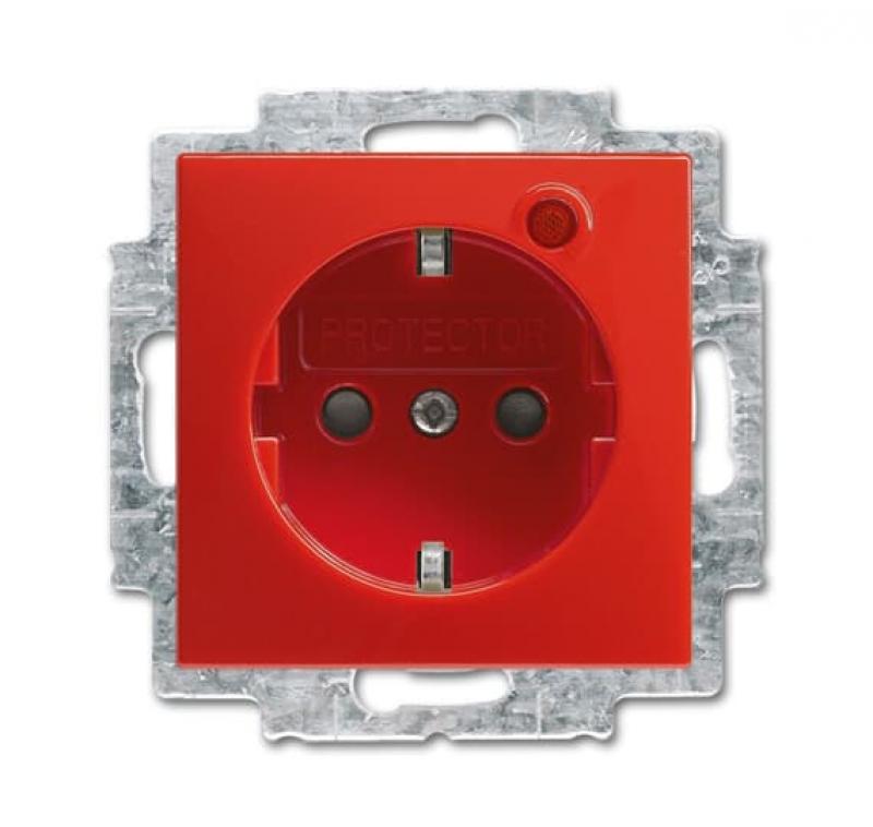 Busch-Jaeger 2310 EUGL/VAB-917 Busch-Protector® SCHUKO® Steckdosen-Einsatz mit Überspannungsschutz