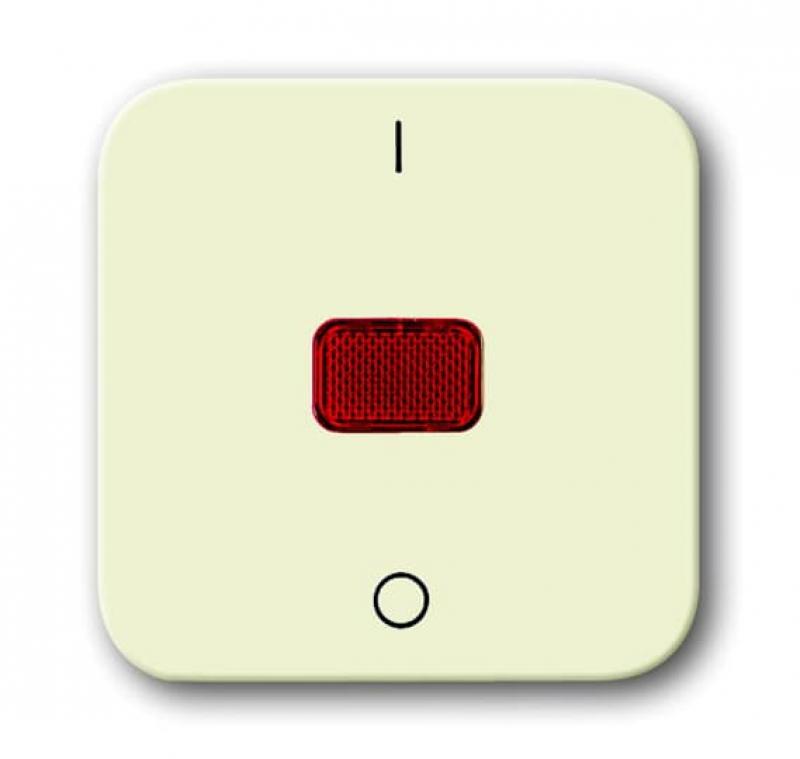 Busch-Jaeger 2508-212 Wippe mit roter Kalotte mit Aufdruck