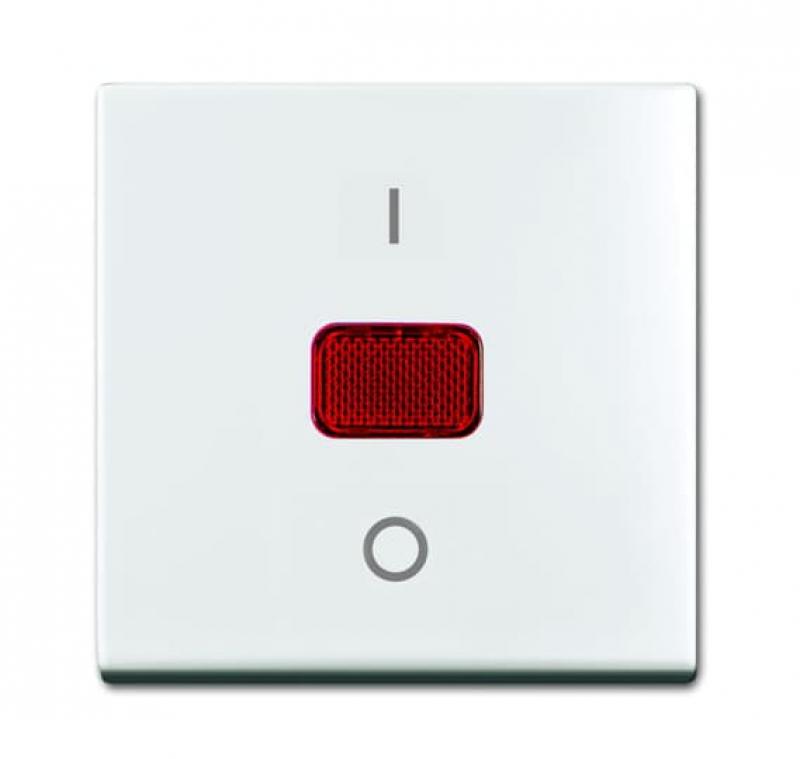 Busch-Jaeger 2508-914 Wippe mit roter Kalotte mit Aufdruck