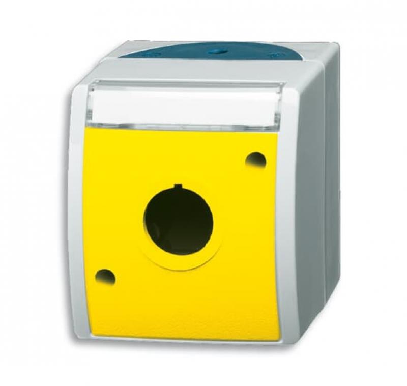 Busch-Jaeger 2533 WN-15-53 Leergehäuse mit Beschriftungsfeld