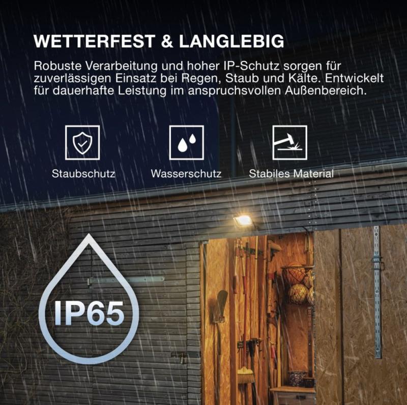 Osram LED Fluter Endura Flood LED 100W DG 4000K Neutralweiß IP65 grau