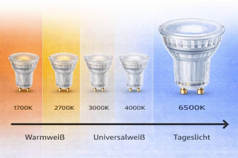 OSRAM GU10  LED STAR PAR16 Strahler 120° 5,6W wie 49W kaltes Licht mit breitem Lichtkegel 6500K