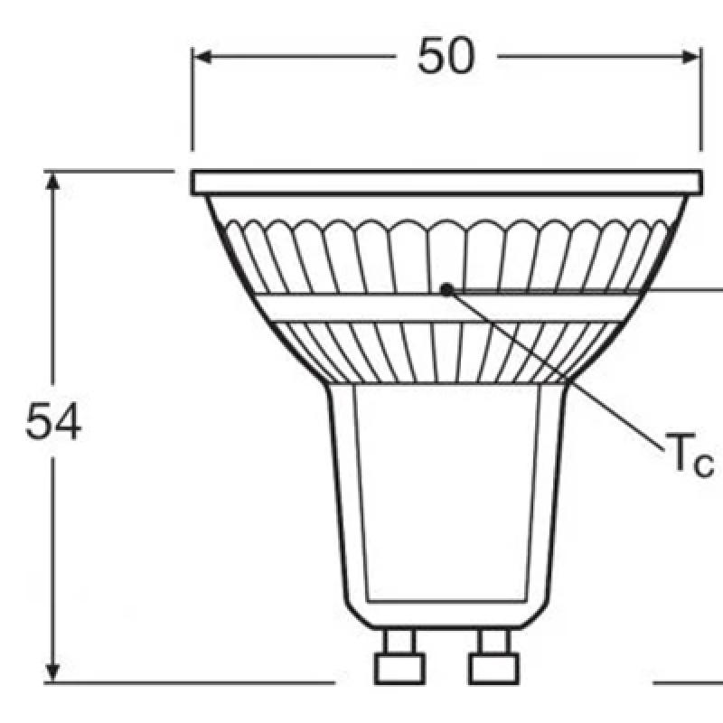 10er-PACK OSRAM LED BASE PAR16 GU10 LED Strahler 4.3W wie 50W 36° 2700K warmweißes Licht GLAS