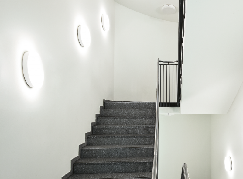 Siteco Round 31 Wandleuchte Lichtfarbe 840, DALI 2, Ø350 2550lm 19W