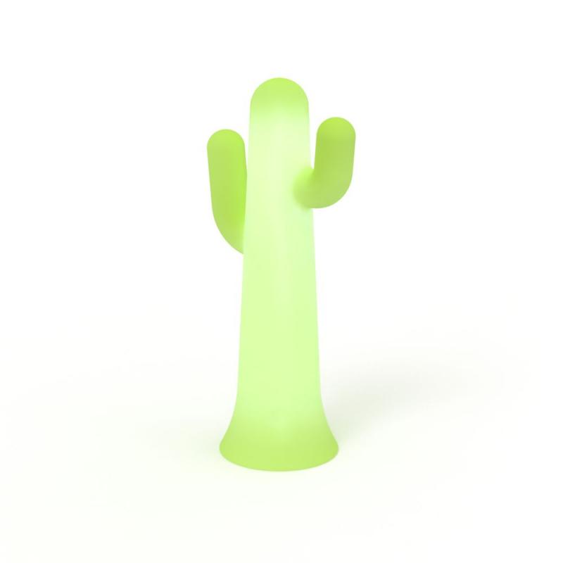 New Garden Stehlampe PANCHO LED-Kaktus 139cm hoch weiß mit Akku, Fernbedienung, RGBW und kaltweißes Licht IP65