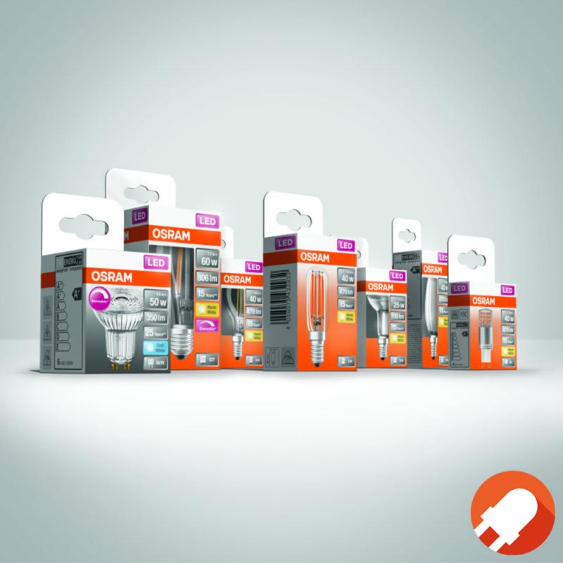 OSRAM E27 LED Lampe Star Classic A 25 Filament 1,8W wie 25W warmweißes Licht für die Wohnung - sehr geringer Energieverbrauch