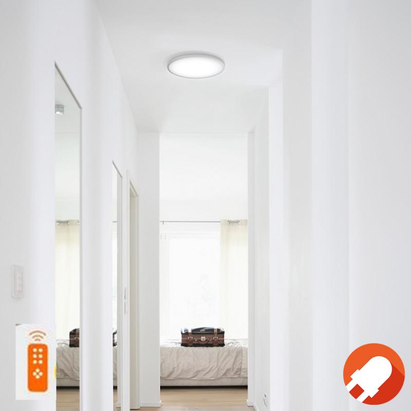 OSRAM Dimmbare flache LED Deckenleuchte Orbis Ø31cm mit Fernbedienung und wechslbarer Farbtemperatur