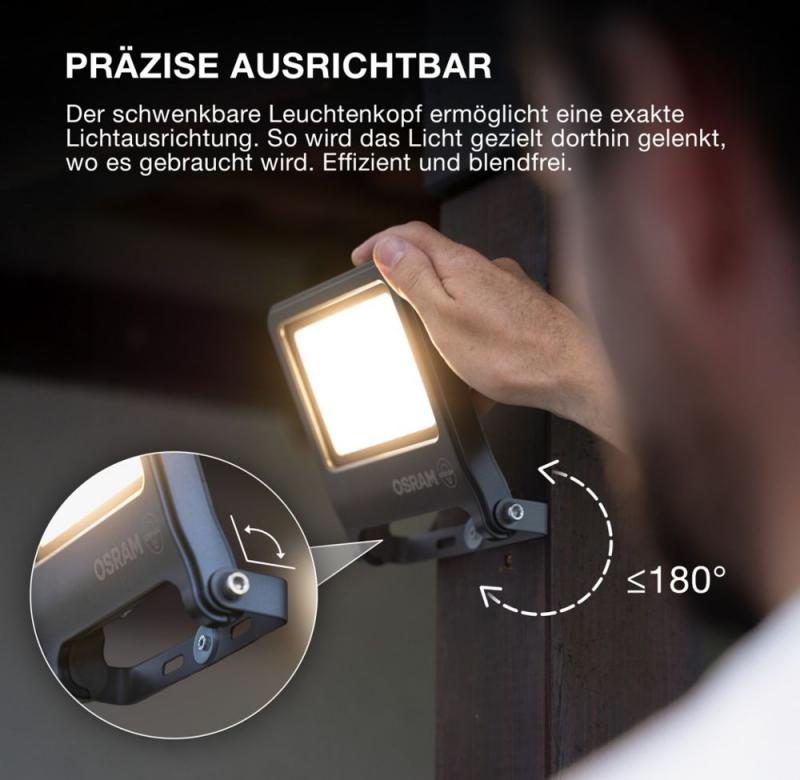 Osram  Endura Flood LED Fluter 10W IP65 weiß warmweißes licht