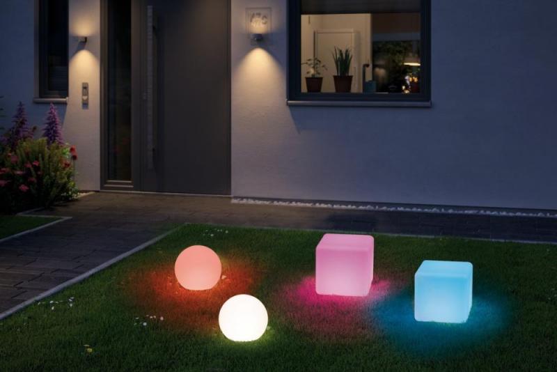 Paulmann 94176 Outdoor Plug & Shine Stone leuchtende Gartenkugel