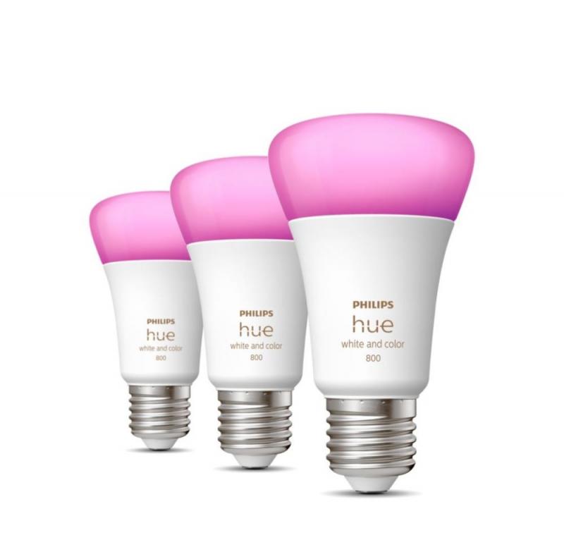 3er Set Philips Hue White & Color Ambiance E27 LED Lampe 6W wie 60W - RGBW dimmbar