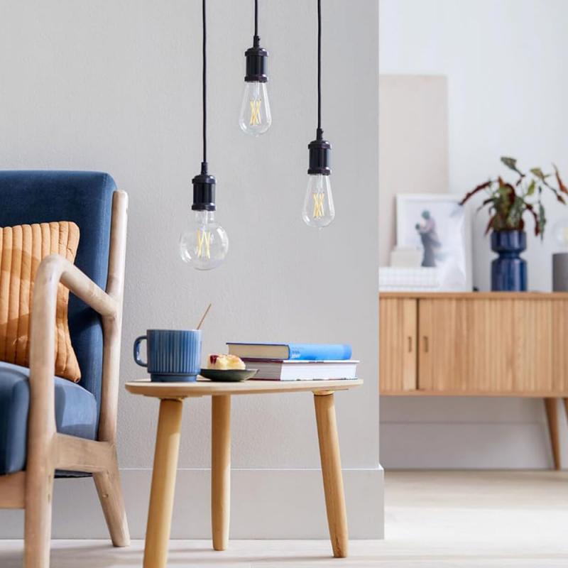 Besonders effiziente PHILIPS E27 LED Filament Lampe Globe G95 4W = 60W 2700K warmweißes Licht - Beste Energie Effizienz Klasse