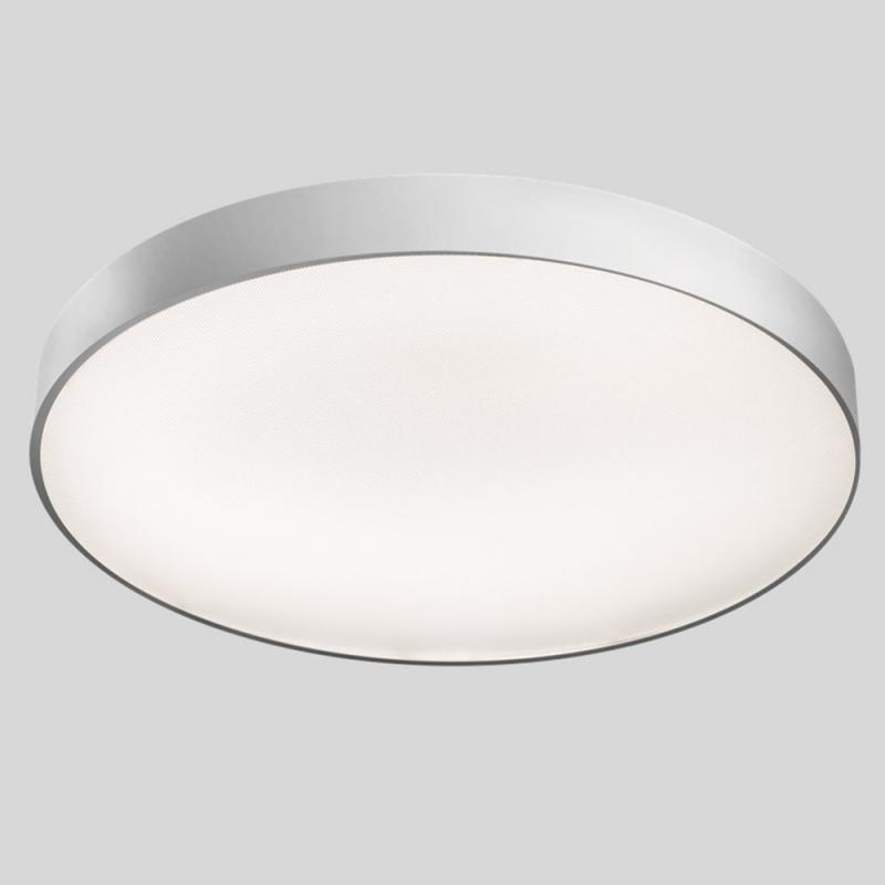 Siteco Round 21 L LED Deckenleuchte Prismatisch, direkt/indirekt strahlend, 85°, Lichtfarbe 840, DALI 2, silber 12230lm 88W