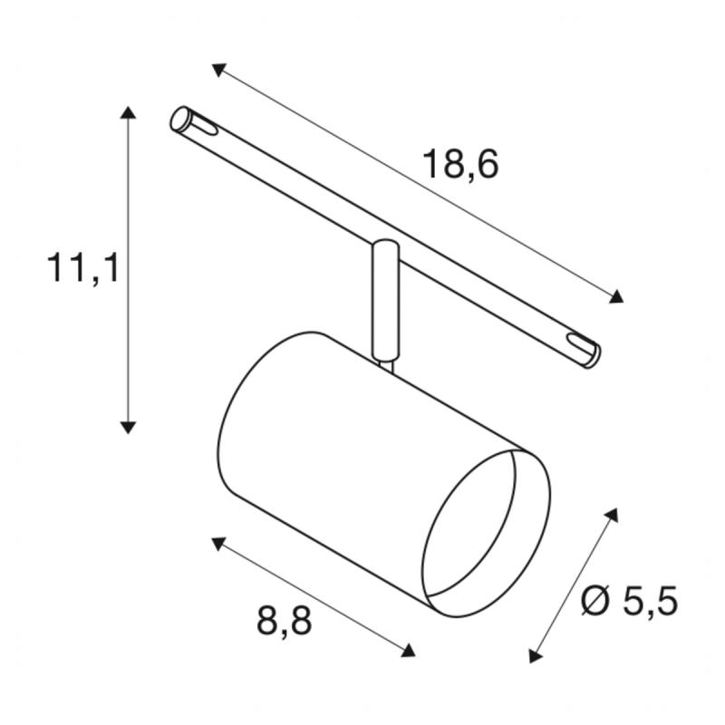 SLV 1002695 TENSEO NOBLO Seilleuchte für Niedervolt-Seilsystem 2700K weiß