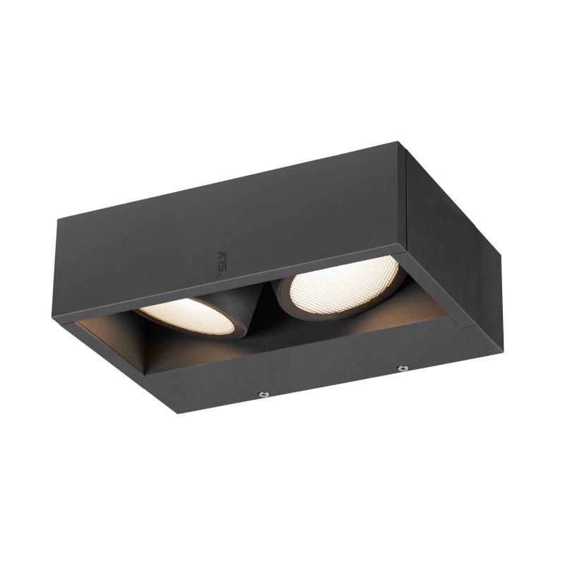 SLV 1006314 ESKINA FRAME WL double Wandaufbauleuchte anthrazit 27W 2200/2400lm 3000/4000K CRI80 95°