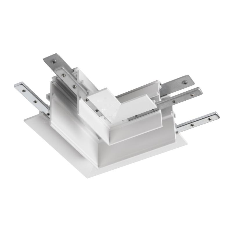 SLV 1006588 L-Verbinder mechanisch 48V TRACK für Einbauschiene tief links weiß