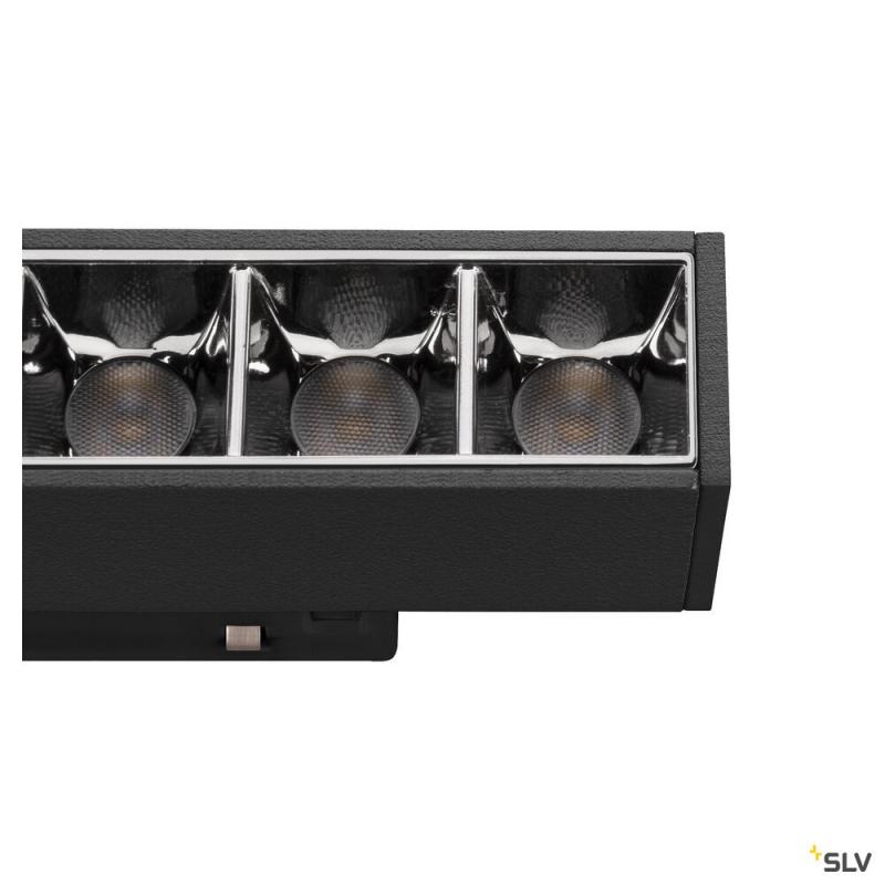 SLV 1006631 IN-LINE 22, 48V Spot, Darklight Reflector, DALI, schwarz, 7.3 W, 650 lm, 4000 K, CRI 90, 35°