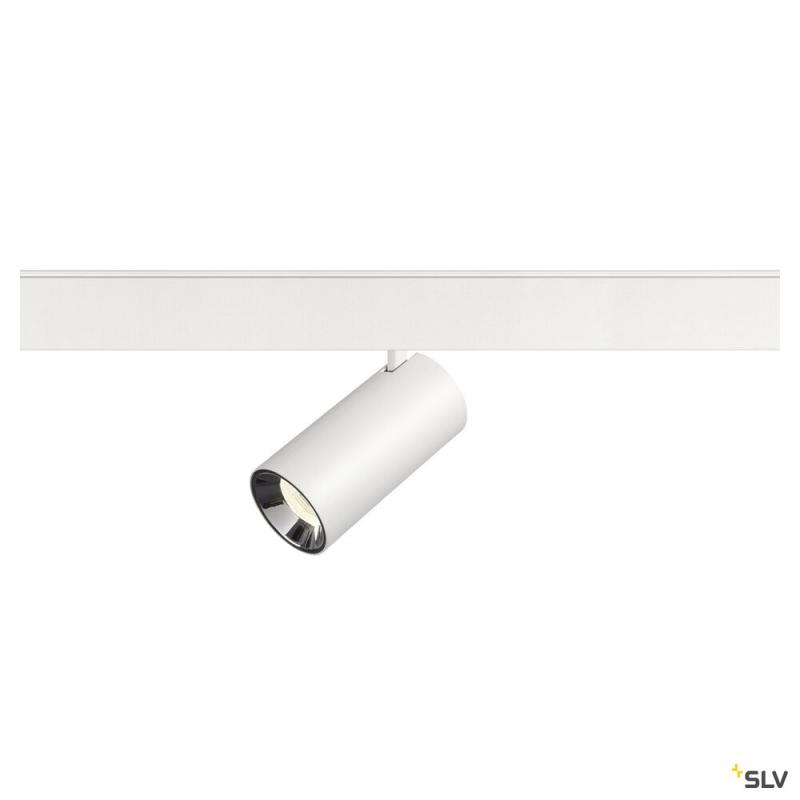 SLV 1006755 NUMINOS® S, 48V Spot, rund, 4000 K, 16 W, DALI 2, 40°, matt weiß / glänzend chrom