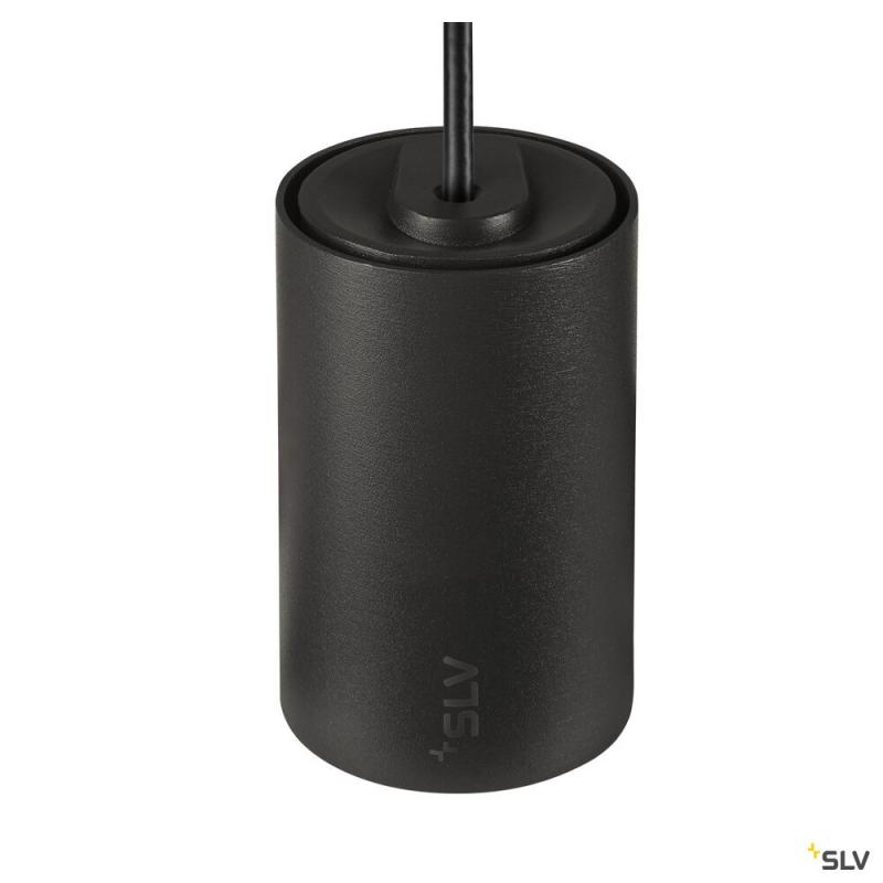 SLV 1006800 NUMINOS® XS, 48V Pendelleuchte, Pendellänge 150 cm, 4000 K, 40°, DALI 2, matt schwarz / glänzend chrom