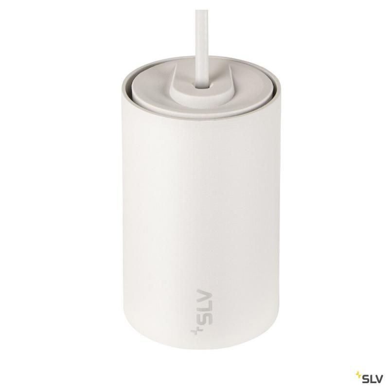 SLV 1006804 NUMINOS® XS, 48V Pendelleuchte, Pendellänge 150 cm, 4000 K, 20°, DALI 2, matt weiß / matt schwarz