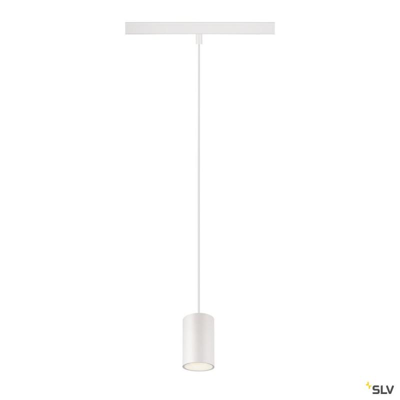 SLV 1006811 NUMINOS® XS, 48V Pendelleuchte, Pendellänge 150 cm, 4000 K, 55°, DALI 2, matt weiß