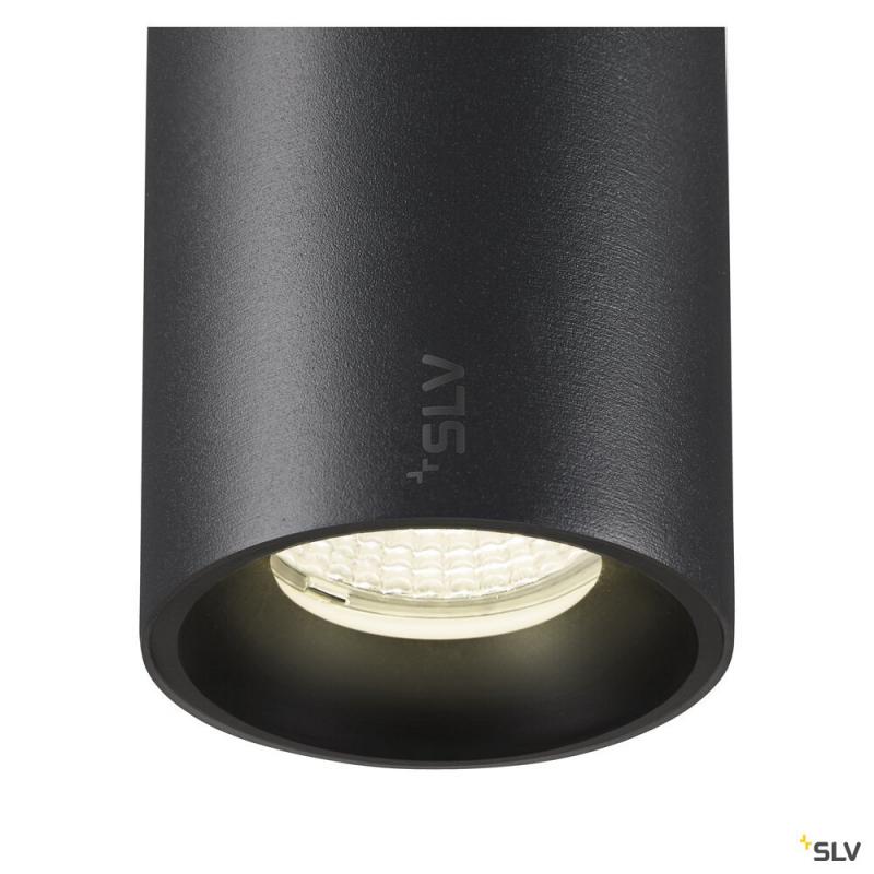 SLV 1006852 NUMINOS® S, 48V Pendelleuchte, Pendellänge 150 cm, 4000 K, 40°, DALI 2, matt schwarz