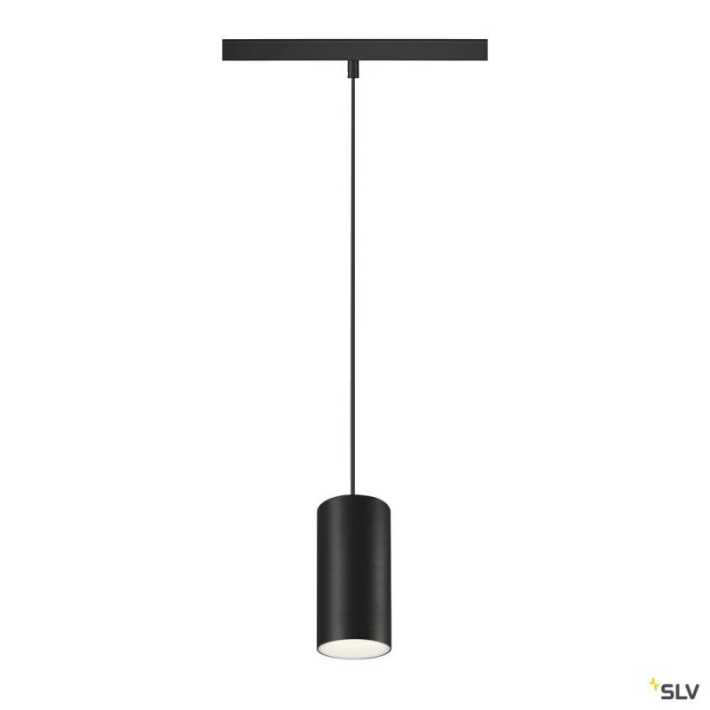 SLV 1006853 NUMINOS® S, 48V Pendelleuchte, Pendellänge 150 cm, 4000 K, 40°, DALI 2, matt schwarz / matt weiß