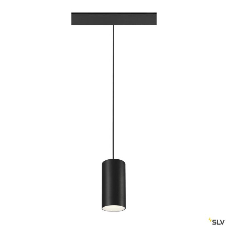 SLV 1006856 NUMINOS® S, 48V Pendelleuchte, Pendellänge 150 cm, 4000 K, 55°, DALI 2, matt schwarz / matt weiß