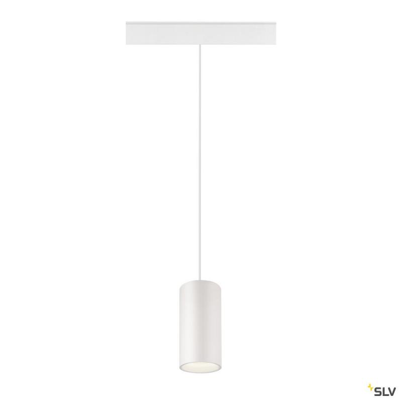 SLV 1006862 NUMINOS® S, 48V Pendelleuchte, Pendellänge 150 cm, 4000 K, 40°, DALI 2, matt weiß