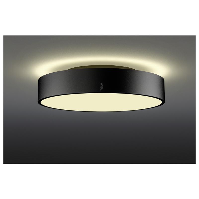 SLV 1007298 MEDO® PRO 40 Wand- und Deckenaufbauleuchte rund 3000/4000K 19W Phasenabschnitt 110° schwarz