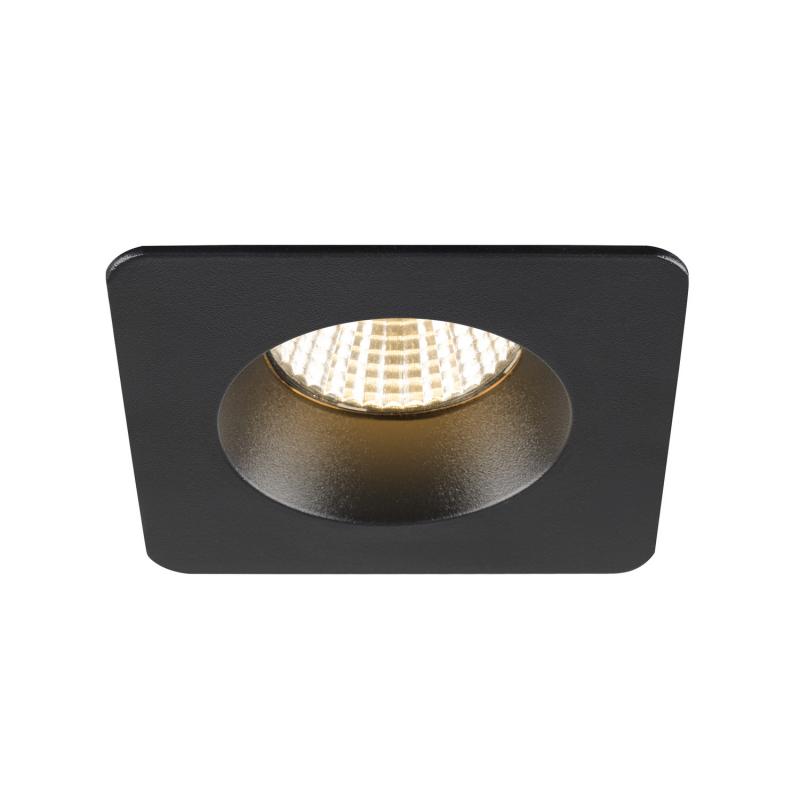 SLV 1007347 NEW TRIA® 68 Deckeneinbauring L: 8.2 B: 8.2 H: 3.4 cm IP 65 schwarz