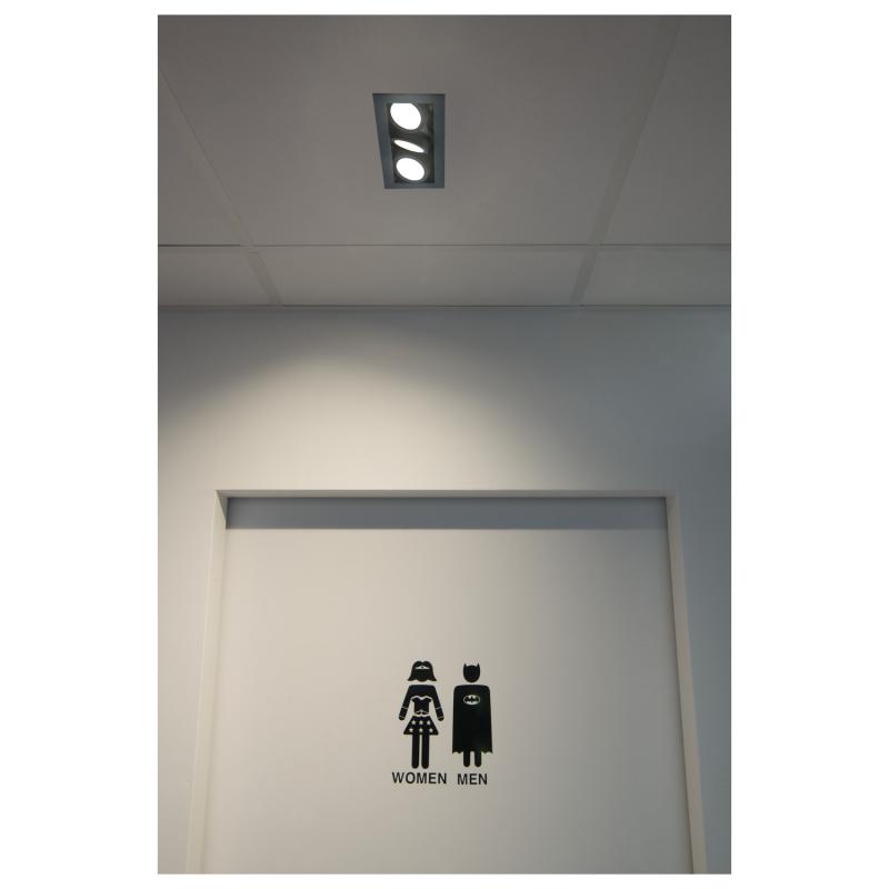 SLV 1007567 KADUX Deckeneinbauleuchte triple 3000K 38° IP 20 quadratisch schwarz