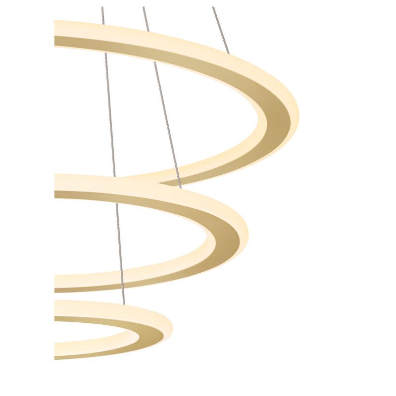 SLV 1007703 ONE FLAT Pendelleuchte triple 300cm 2700/3000K DALI 2 Touch messing