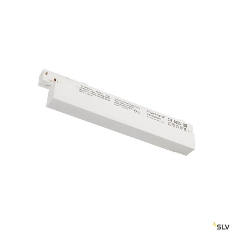 SLV 1007875 48V SYSTEM, Intrack LED Treiber, 48VDC, 200 W, On/Off, Klemme für 220- 240VAC Anschlusskabel, Kabelkammer, weiß