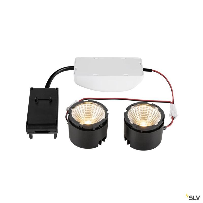 SLV 1008005 NEW TRIA® 155, DOUBLE LED-Modul, 2700 K, 38°, PHASE, schwarz