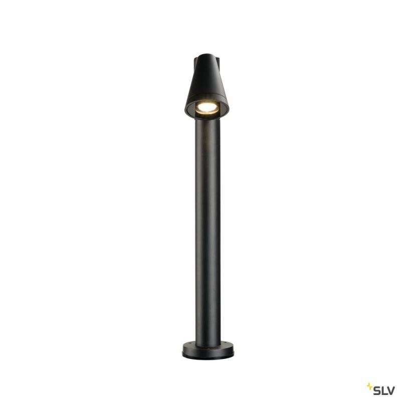 SLV 1008016 T-TUBE 70 POLE, Outdoor Stehleuchte, GU10, single, IP65, max. 10 W, schwarz
