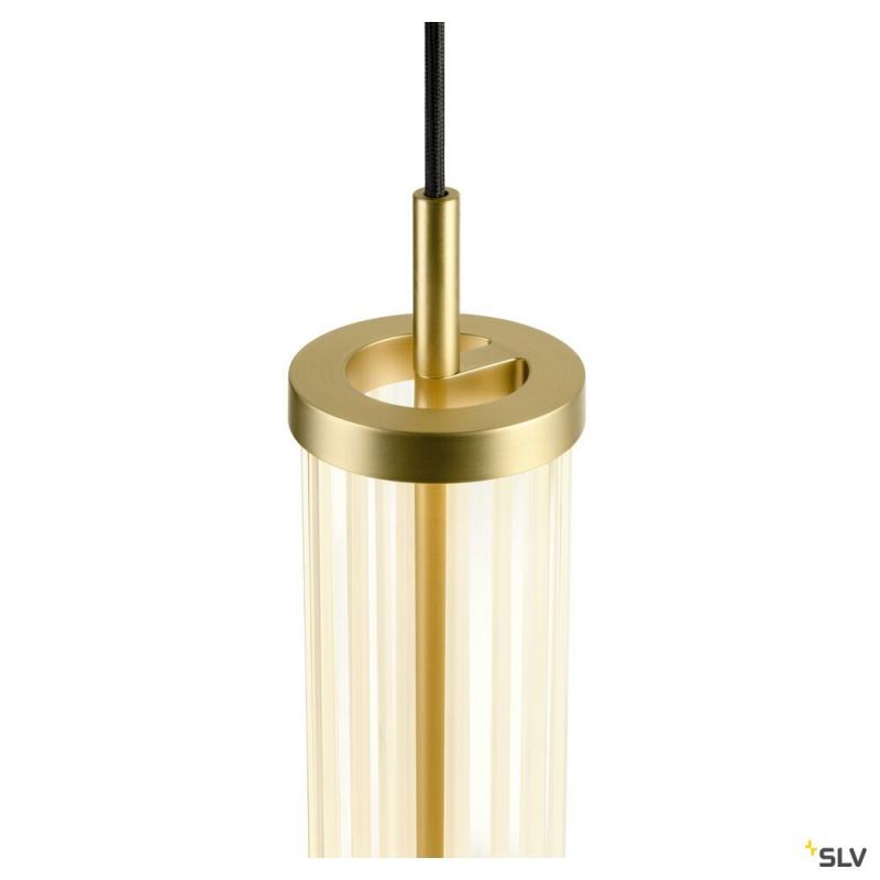 SLV 1008033 QUIMERA, Pendelleuchte, Pendellänge 150 cm, 2700/3000 K, PHASE, gebürstet messing