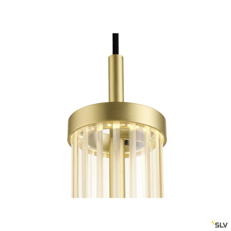 SLV 1008033 QUIMERA, Pendelleuchte, Pendellänge 150 cm, 2700/3000 K, PHASE, gebürstet messing